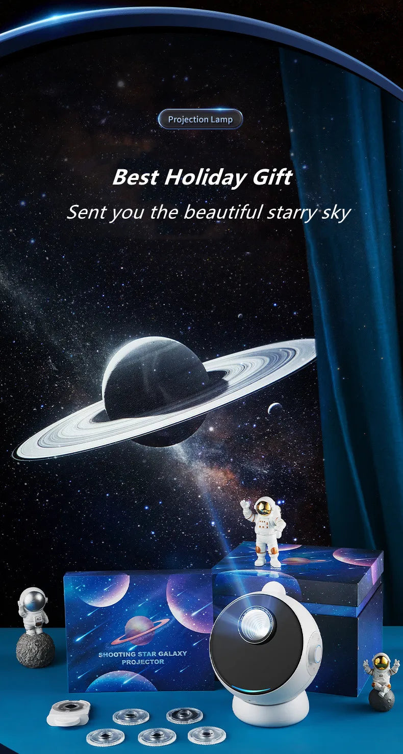 AURAVA™ SkyMuse Projector Quality 3D Visual Wireless Galaxy Star Projector