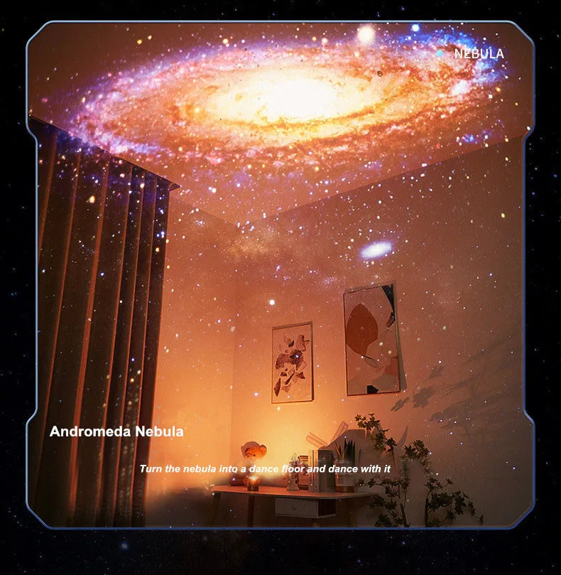 AURAVA™ SkyMuse Projector Quality 3D Visual Wireless Galaxy Star Projector